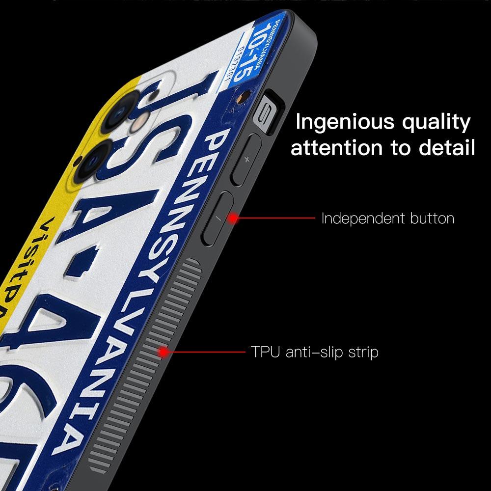 Ретро забавный номерной знак автомобиля чехол для Apple iPhone 15 14 13 12 11 Pro Mini XS Max XR X 7 8 Shell Capa