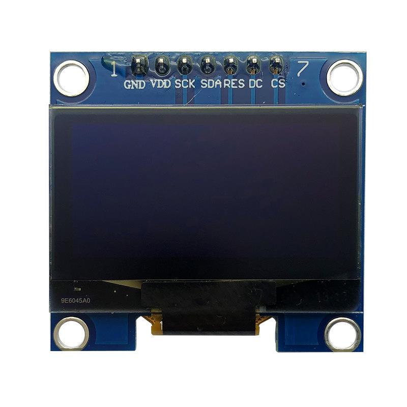 Single Color OLED Display Module, 1.3 Inch 128*64 Resolution 7Pin White Blue Screen Wholesale