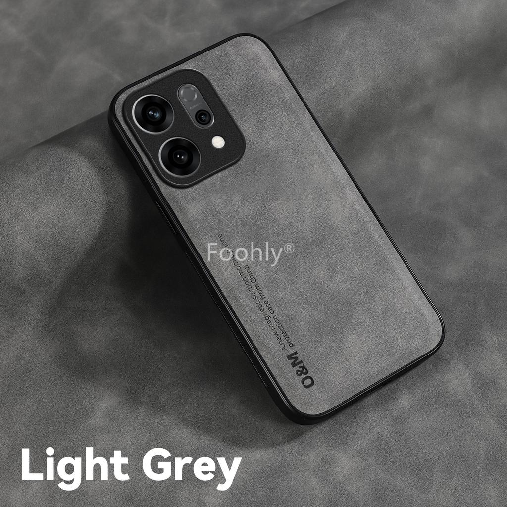 Магнитный чехол из нубука для OPPO Reno 15 14 Pro 15F 15FS 14F 14FS Reno14 Reno15 F FS 5G Защитная крышка Задняя панель Fundas