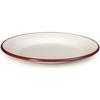 IBILI 908122 Assiette Plate, Papier, Blanc/Rouge, 22 X 22 X 2 Cm