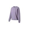 Li Ning Fitness Series Solid Color Pullover Long Sleeve Sweatshirt Women Sweatshirt Smoky-Purple AWDT110-9