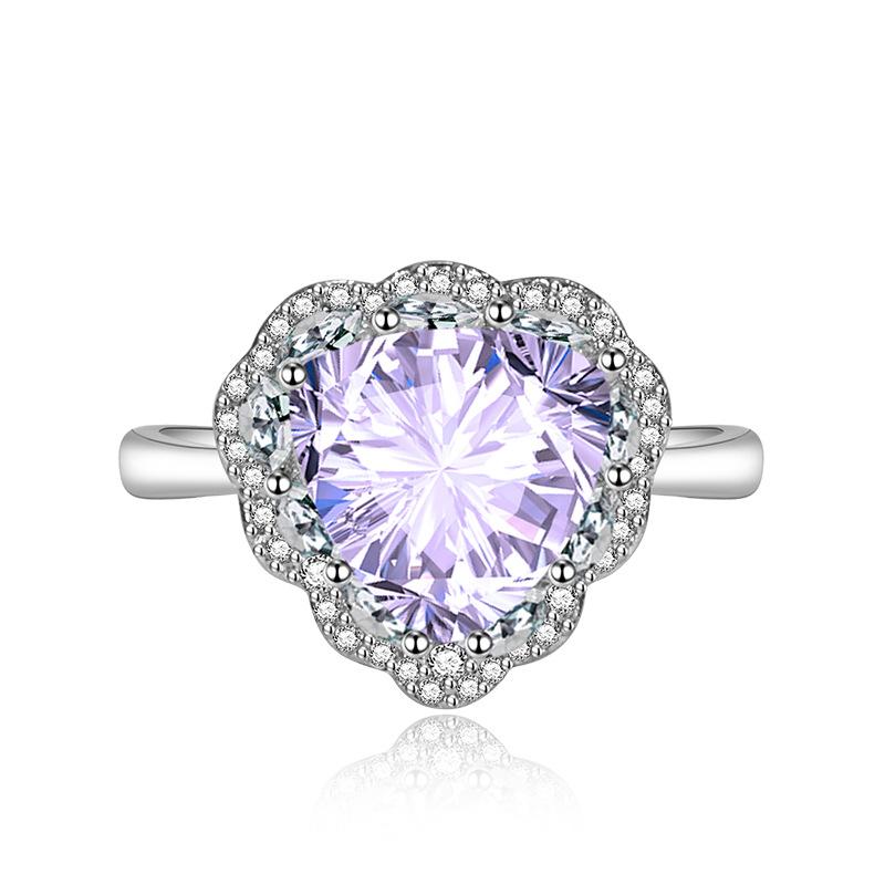 Sace Gems Классическое кольцо из медного сплава с цирконом, женские ювелирные изделия, свадебный подарок для вечеринки