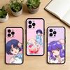 Чехол для телефона AAA Anime Ranko для iPhone 17,16,15,14,13,12,11 Plus,Pro Max,XS, Мягкий силиконовый черный чехол