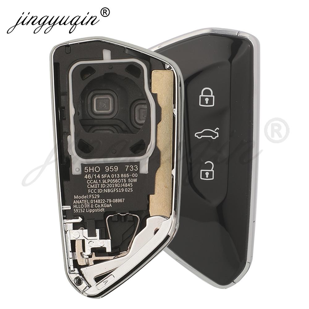 5pcs Remote Smart Car Key Shell For Volkswagen Golf 8 MK8 ID.3 ID.4 Cupra Skoda Octavia A8 SEAT Leon MK4 2020 2021 KD HZ25 ZB25