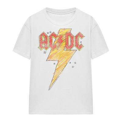 AC/DC Унисекс футболка для взрослых Sketch Bolt