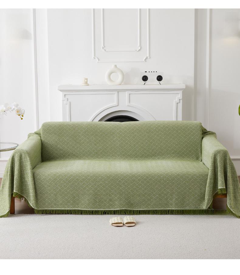 Double-Sided Cotton Yarn Blanket Sofa Cover