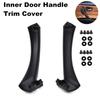 For BMW E90 3-Series Sedan Left & Right Inner Door Panel Handle Pull Trim Cover / Black 5141 7230 849  5141 7230 850