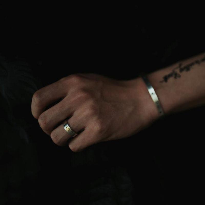 Кольцо с улыбающимся лицом, ретро, старая звезда, игральная карта, открывающееся, мужское и женское, нишевый дизайн, подарок для друзей