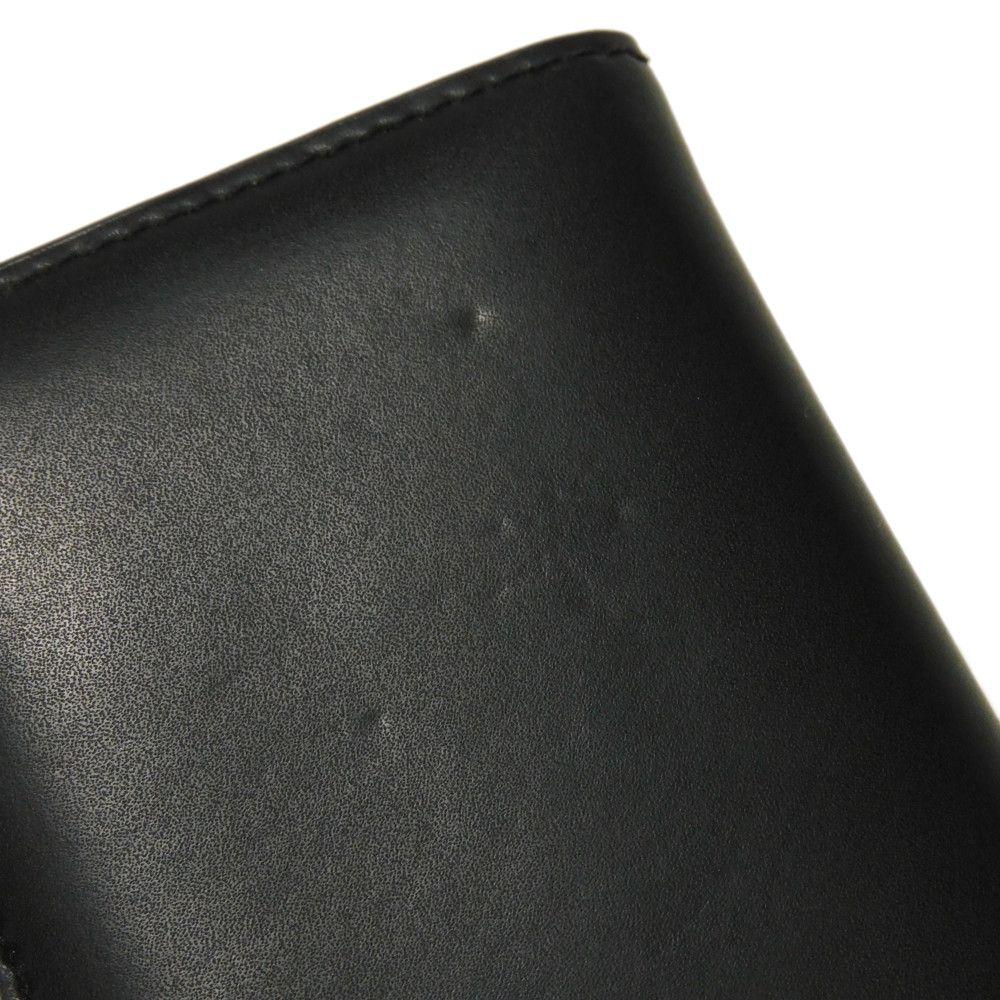 Used 8901 VLTN Logo Card Holder 2Y2P0576LVN 7946 Smooth Calfskin White Pass Case/Business Card Holder/Pass Case Black