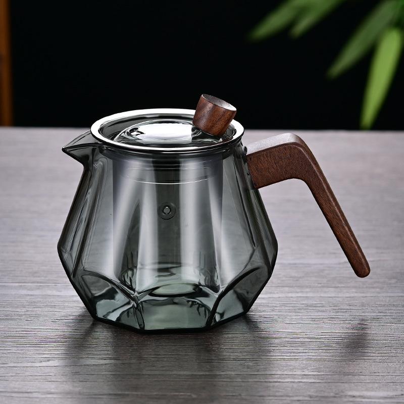 Thickened Glass Teapot Office Teapot High Temperature Teapot Tea Set Chinese Kung Fu Tea Set Coffee Pot Tea Filter