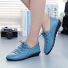 Женская обувь Лоферы На шнуровке Кожаные На плоской подошве Новые Весенние Повседневные Удобные Туфли для мамы Mujer Zapatos Chaussure Femme