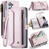 CaseMe Кожаный чехол-книжка для Samsung Galaxy Z Fold 7 5G 6 5 4 3 S26 Ultra S25 Edge S24 FE S23 S22 S21 S20 Plus Note 20 Кошелек на молнии Чехол-кардхолдер