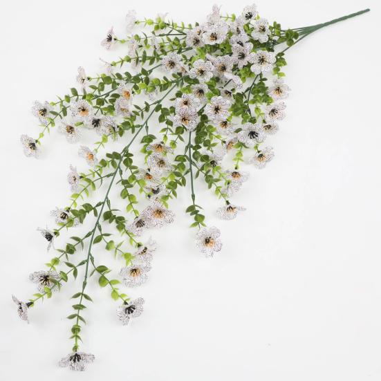 Уличные подвесные цветы, устойчивые к ультрафиолетовому излучению, букет искусственных цветов, всесезонные искусственные цветы из виноградной лозы для украшения окон, садов, крыльца, свадеб