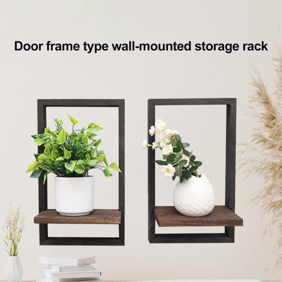 1/2Pcs Wall Plant Shelf Space Saving Plant Display Rack Strong Load-bearing Easy Assembly Indoor Plant Stand Wall Decor