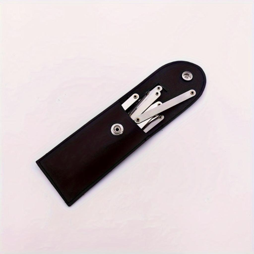 Набор из 15 предметов из нержавеющей стали для ношения на поясе, портативный многофункциональный набор ручных металлических инструментов, не требует батареек, прочный набор инструментов для использования на открытом воздухе