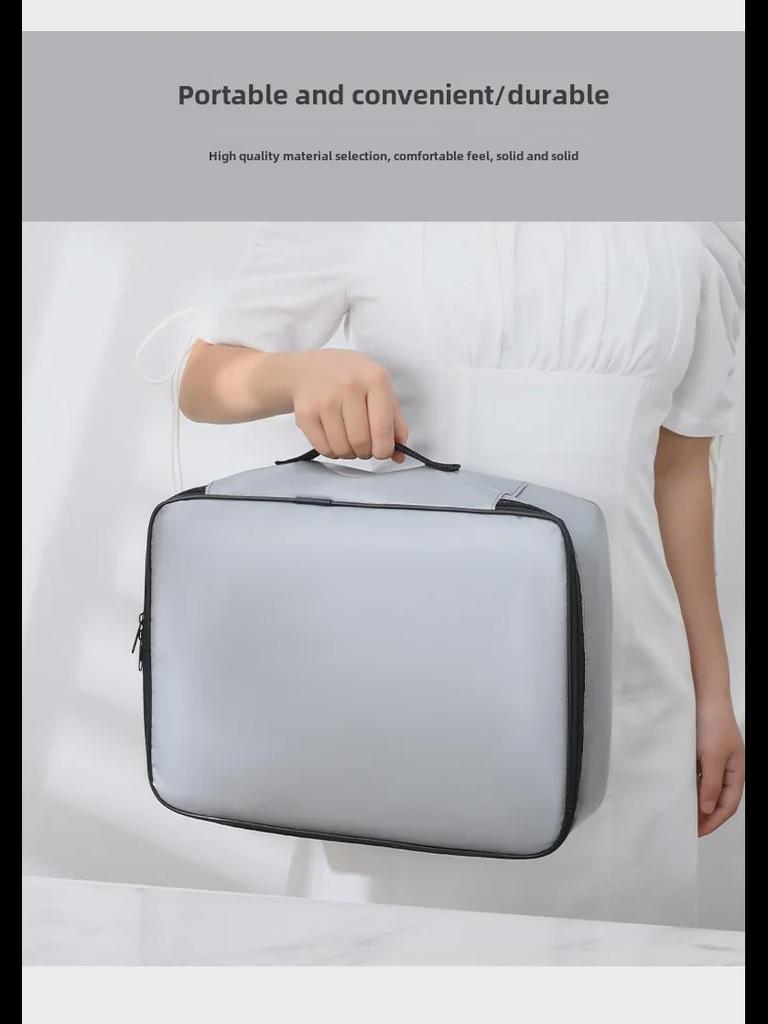 Большая огнестойкая и водонепроницаемая сумка для хранения дорожных документов - безопасный органайзер для паспортов и файлов