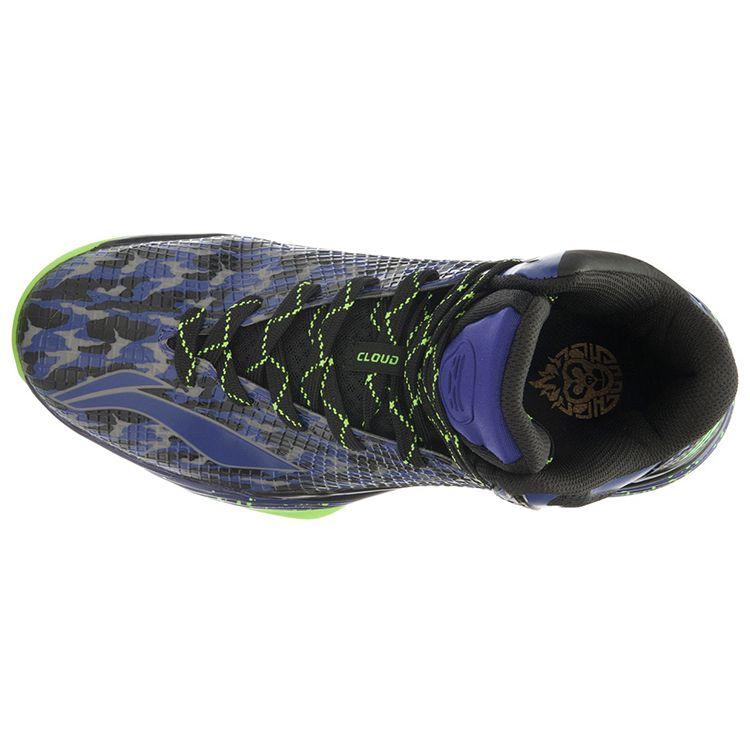 Баскетбольные кроссовки Li Ning Shadow Support High-Top Унисекс кроссовки Черные Синие ABAL003-6