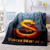 Galatasaray 1 Customize Your Name Blanket Multi-purpose Personalized Blanket Warmthful Decor Throw For Home Decor Picnics Bed Livingroom