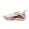 Li Ning Устойчивые к истиранию Поддерживающие Амортизирующие Низкие Баскетбольные кроссовки для улицы Мужские Шампанское Белый ABFV005-10