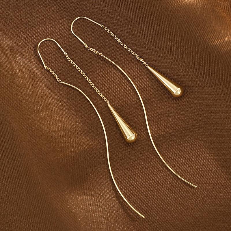 Длинные серьги-кисточки для женщин S-образной формы, серьги-капли, роскошные ювелирные изделия, темпераментные вечерние женские аксессуары, подарок