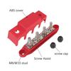 Bus Bar For Boat Truck RV Caravan Car Power Distribution Block 48V 250A DC M8 M10 Stud Electro Junction 5/16" 3/8" Studs 4 Ways Fuses4