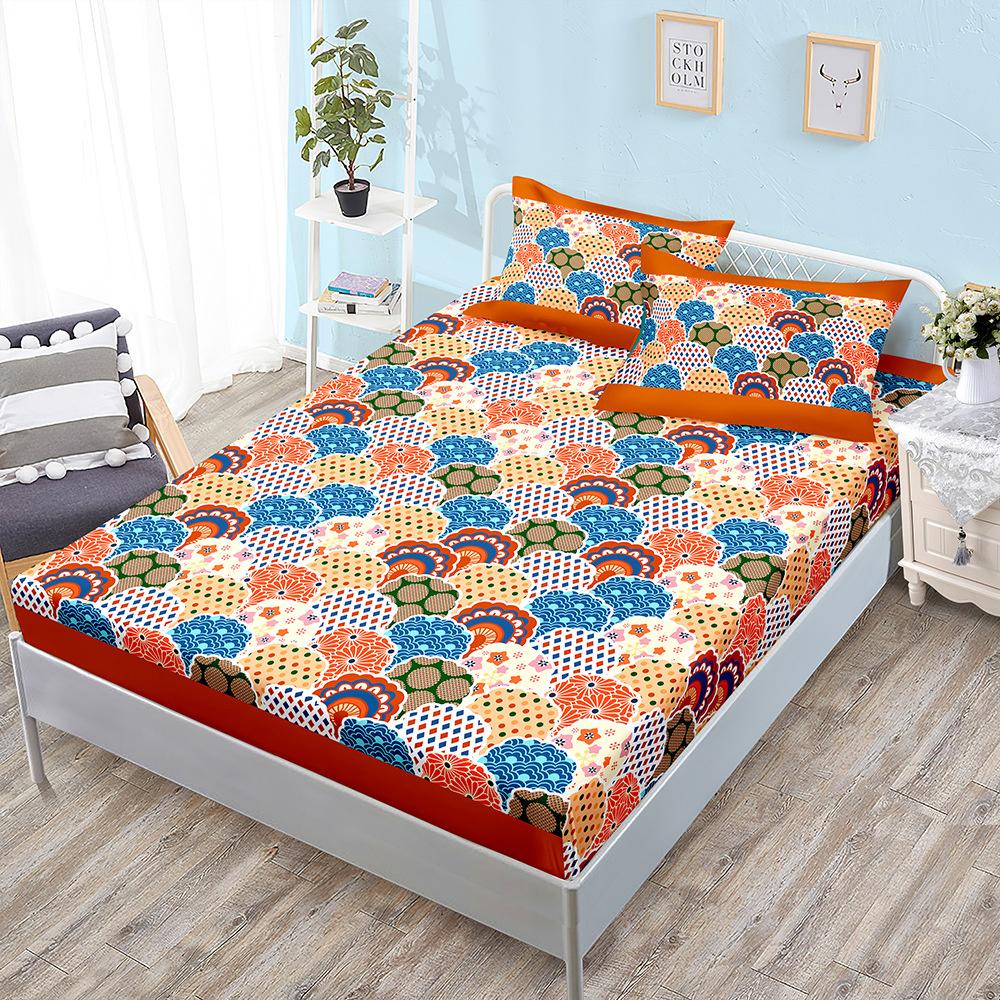 Bohemian Style Sheet Bed Mattress Protector Fashion Bedding Elastic Fitted Sheet Kids Adults Bed Cover Twin Full Queen King Size