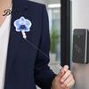 High Quality ABS Material Badge Reel Cute Flower Reels, Retractable Nurse Clip with Beaded Telescopic for Identity Cards Charm, Floral ID Name