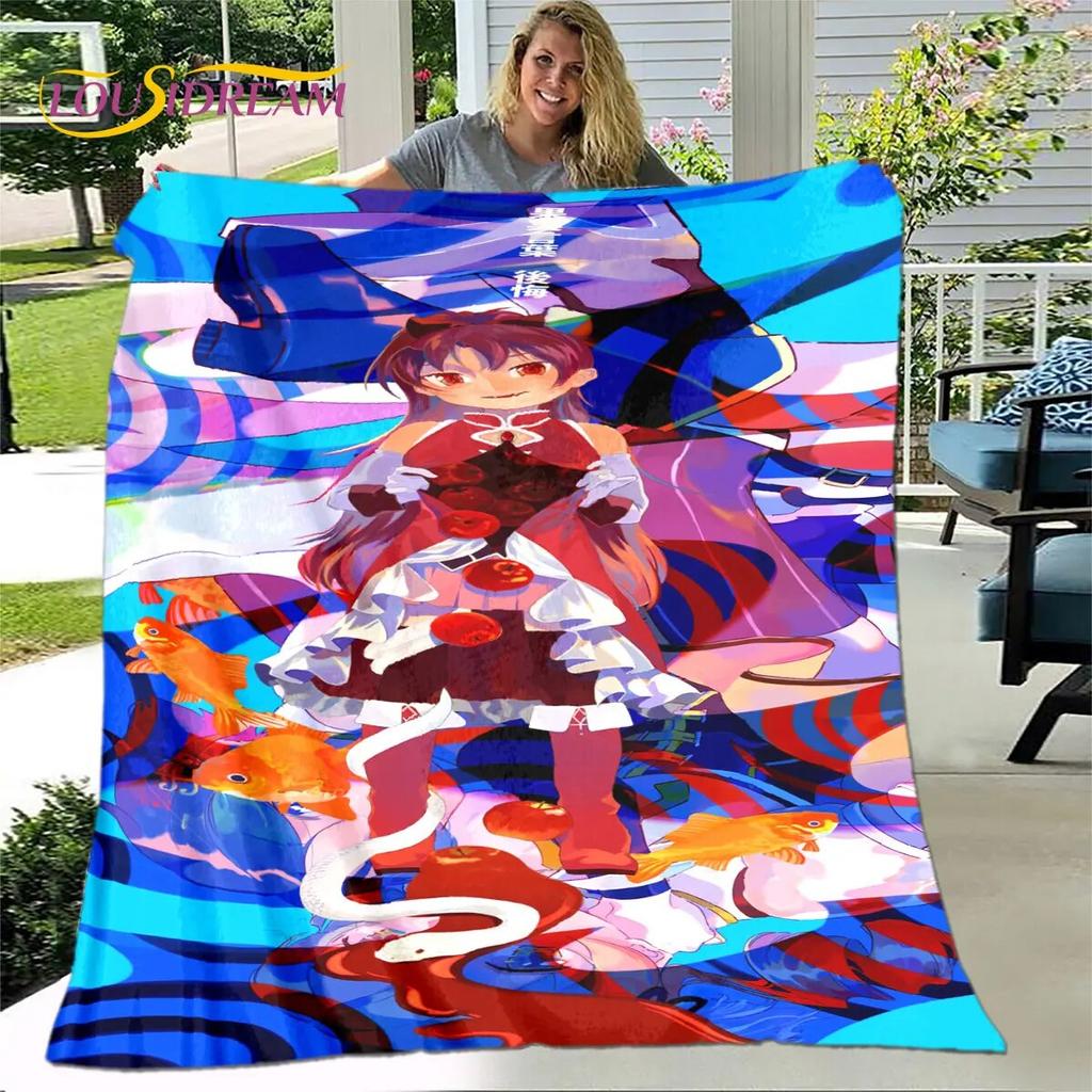 Puella Magi Madoka Magica Cartoon Soft Plush Blanket,Flannel Blanket Throw Blanket for Living Room Bedroom Bed Sofa Picnic Cover
