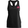Adizero Promo Running Tank Top Three Stripe Color Block Sleeveless Women Tops Black IK3988