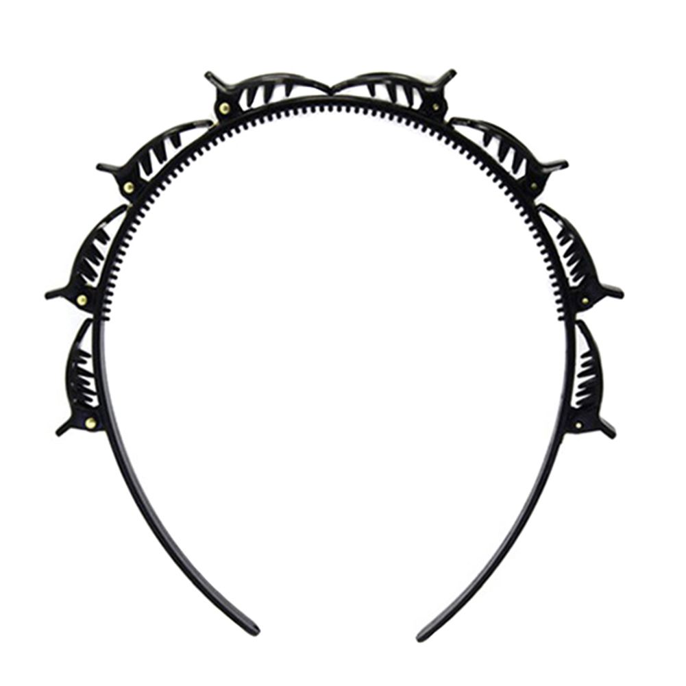 Hair Clip Hair Clip Multi-Layer Hollow Woven Double Bangs Hairstyle Hairpin Twist Plait Headband