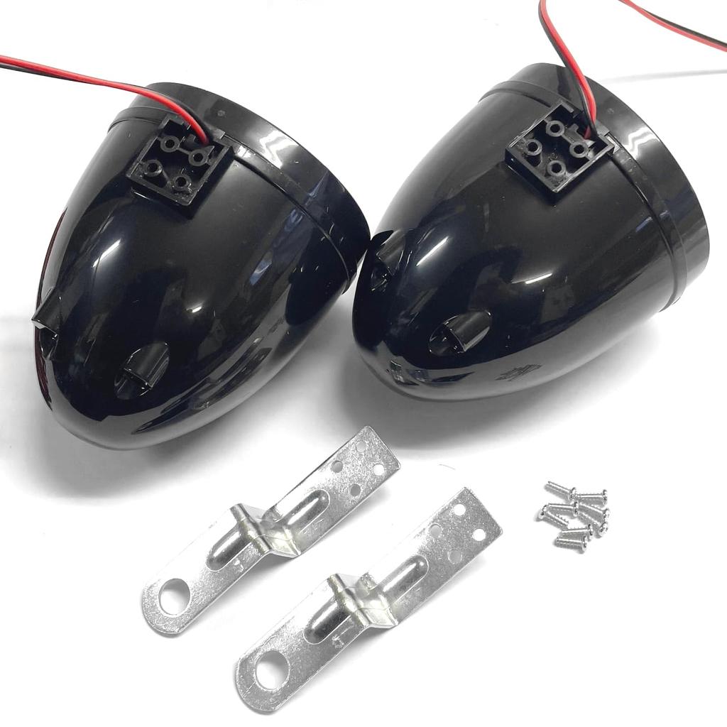 CGP CGP-7180 Car Rear Satellite Speakers for Atley High Set Cargo Light Wagon Rear Speaker 2-Pack Black