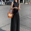 2023 Casual Sleeveless Long Dress Women Outfits Bodycon Dress  Elegant Party Dresses Women Apricot Black Summer Dress 26648
