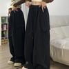 Женские ретро-джоггеры с широкими штанинами, корректирующие фигуру, с множеством карманов - Повседневные весенне-осенние брюки