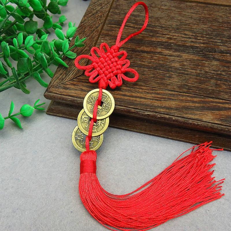 Chinese Knot Pendant Ornament Feng Shui Good Luck Fortune Wind Chimes Spring Festival Home Hanging Decorations