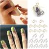 Wudu Nail Rings Non Tarnish 10PCS Adjustable No Glue No Women Gift Ring Set For