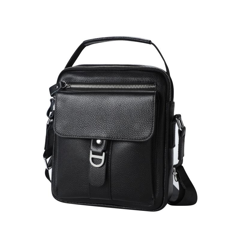 Мужская сумка через плечо, сумка через плечо из натуральной кожи, легкий роскошный верхний слой для бизнеса и отдыха, легкая мужская сумка из воловьей кожи, небольшой портативный рюкзак