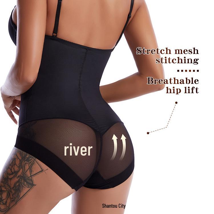European-American Body Shaping Bodysuit: Plus Size Underwire Bra, Waist & Belly Lifting