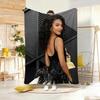 Popular Singer 0-Olivia De-an Throw Lightweight 240g Flannel Blanket Soft Skin-friendly for Summer Cooling