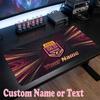 Queensland Maroons Customized Name Text Mouse Pad, Large Desk Mouse Mat Personalized Home Office Present