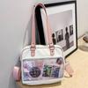 2025 Cartoon Large-capacity Handbag Multifunctional Transparent JK Uniform Bag Japanese College Style Versatile Crossbody Bag 2D Anime Shoulder Bag