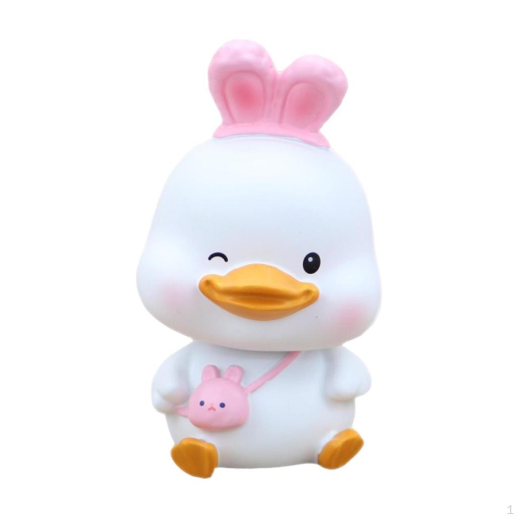 Качающаяся голова автомобиля украшения ремесла утка статуя для дома спальни офиса