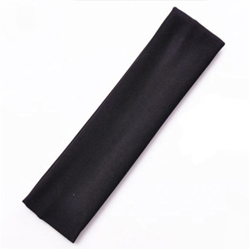 Модная спортивная повязка на голову для йоги, однотонная эластичная повязка для фитнеса из молочного шелка для эффективных аксессуаров для тренировок