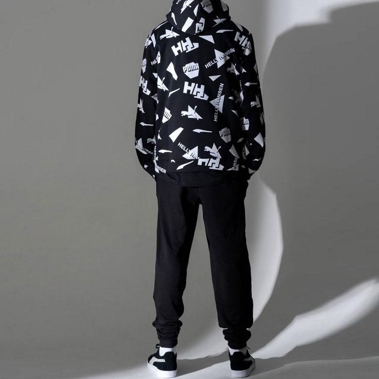 Puma Мужская толстовка с капюшоном X Helly Hansen Full Logo Print, черная 597449-01
