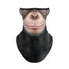 TikTok Animal Face Mask: Outdoor Ear-Hanging Sunscreen Neck Gaiter for Cycling, Ice Silk, Breathable, Summer-Ready