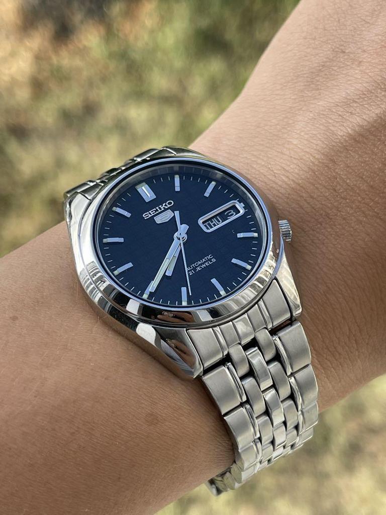 [Б/У] SEIKO Автоматические часы Черный циферблат