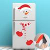 Christmas Snowman  Magnetic Fridge Sticker Waterproof Wall Sticker