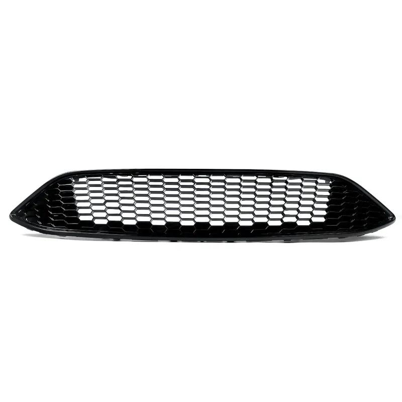 Front Upper Bumper Grille For 2015-18 Ford Focus S SE RS Gloss Black Honeycomb