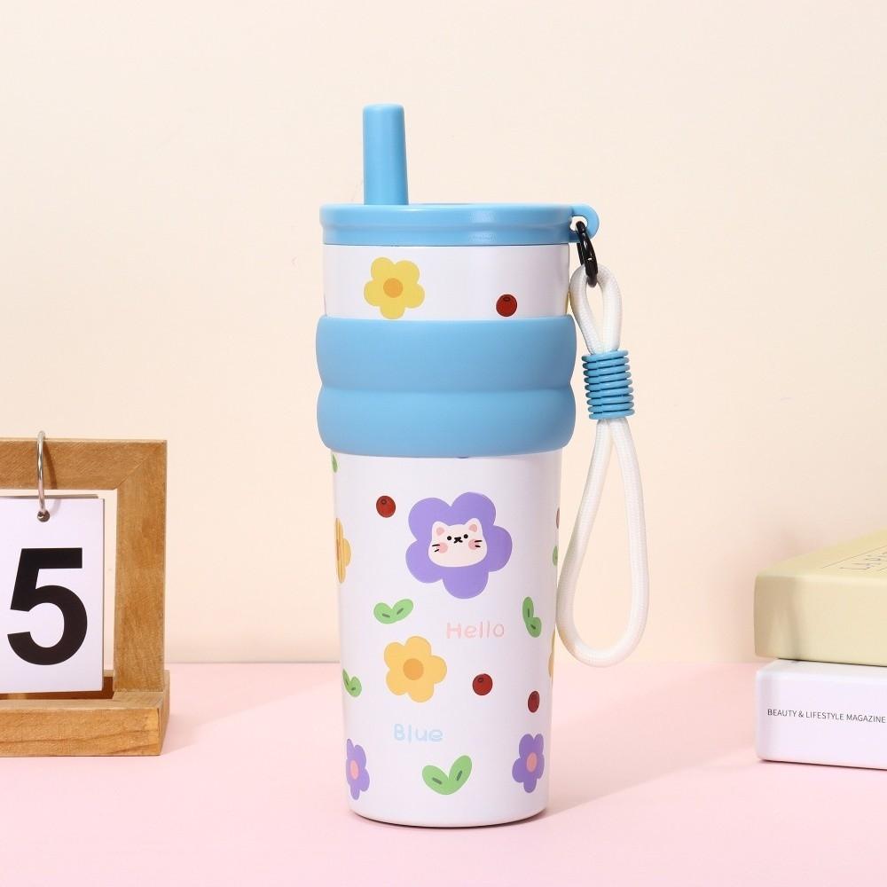 High-Capacity Thermos Water Bottle Stainless Steel Vacuum Cup Portable Insulation Cup Daily Use