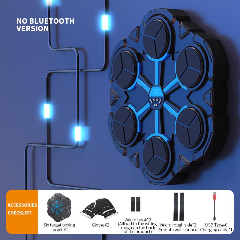 Музыкальный боксерский тренажер Bluetooth Музыкальный боксерский тренажер для взрослых детей Настенный Умная музыкальная боксерская игра Боксерское оборудование