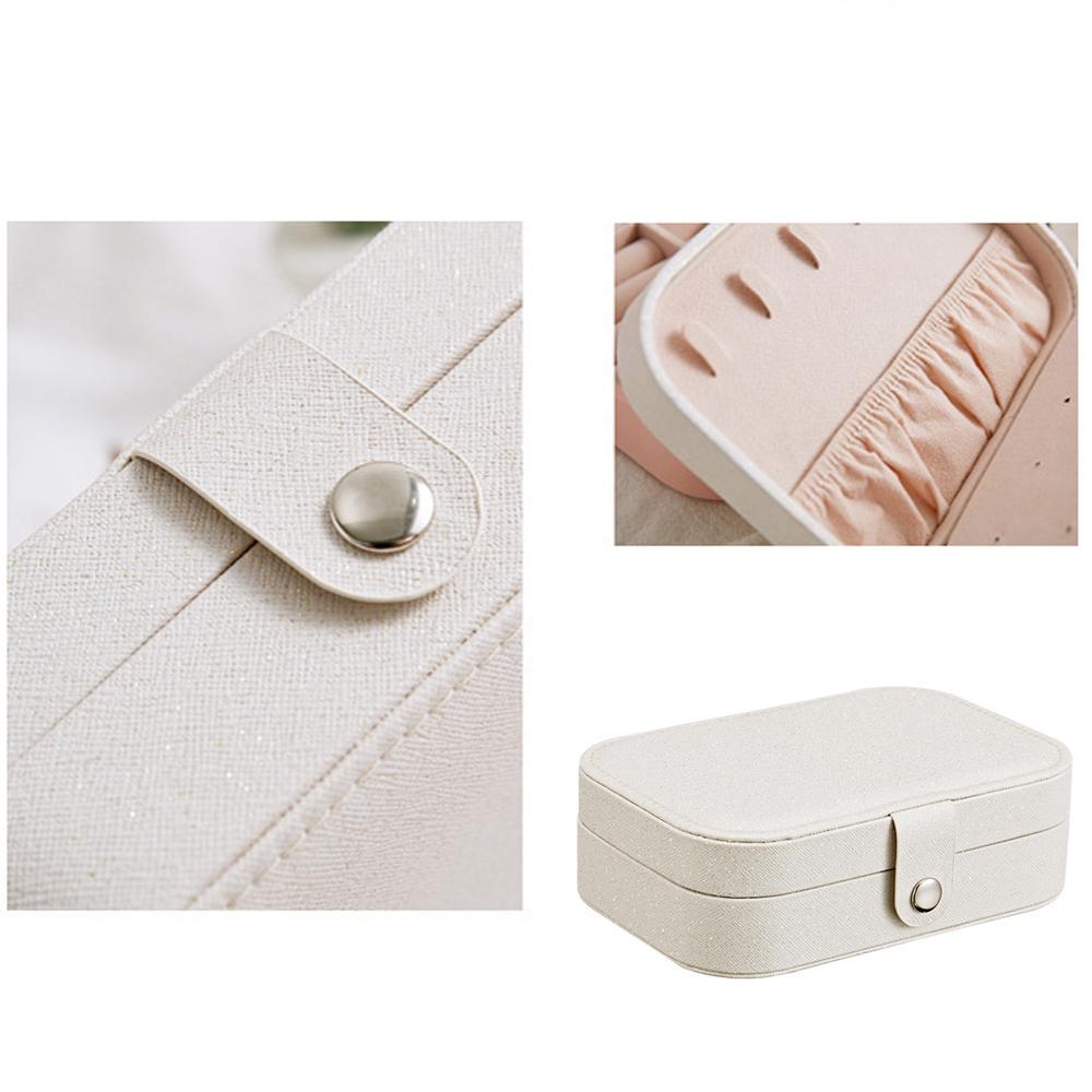 Женский органайзер для шкатулок для драгоценностей, женский футляр для путешествий, серьги, кольцо, ожерелье, ящики для хранения